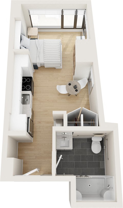 217 Albany Street Studio-3 Beds Apartment for Rent - Photo Gallery 11